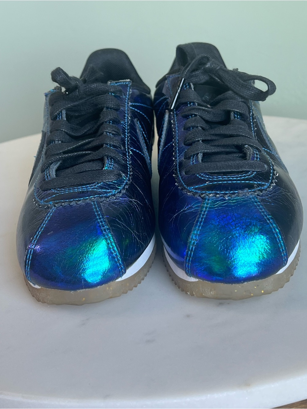 Nike Classic Cortez Leather SE Iridescent Soar Blue 902854-400 Size 6.5W
